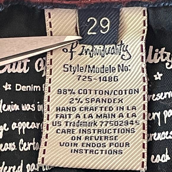 Cult of Individuality Rogan Capri Jeans SIZE 29 Distressed Medium Wash Low Rise - Picture 10 of 10